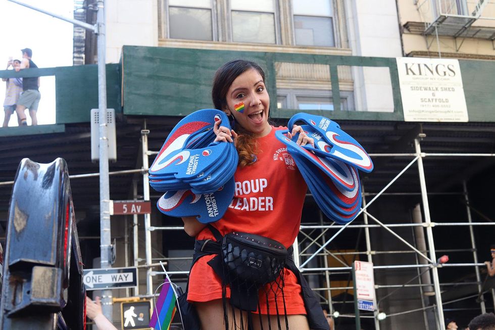 Scenes from the Pepsi x Out WorldPride float