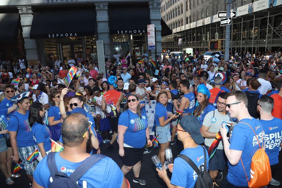 Scenes from the Pepsi x Out WorldPride float
