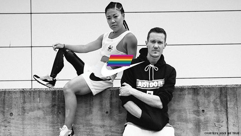 Scout Bassett and Chris Mosier