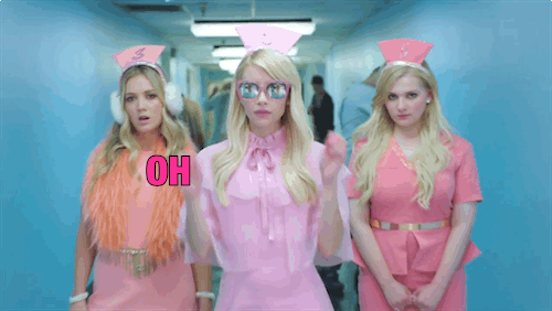scream queens omg gif