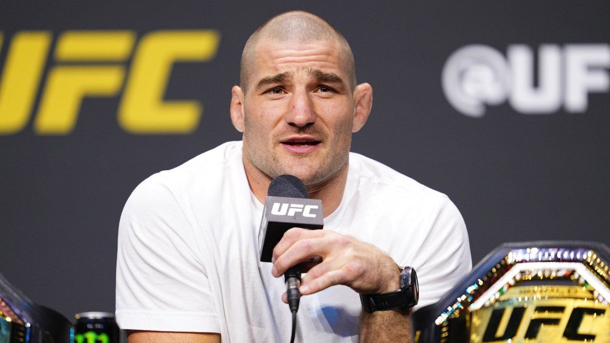 Sean Strickland during UFC press conference