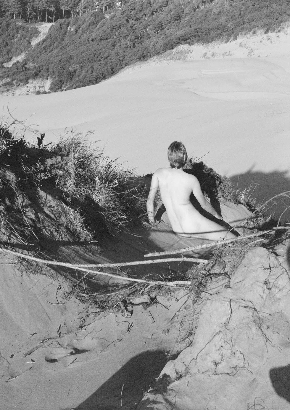 Self-Portrait Mid-Transition (Oregon Coast), 2017