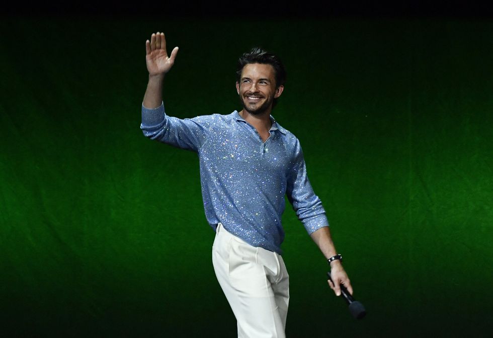 Sexy, hot pictures of gay actor Jonathan Bailey on the 'Wicked' press tour.