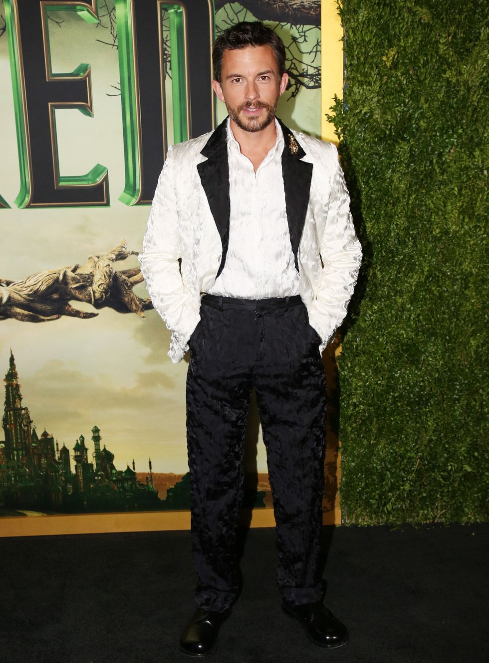 Sexy, hot pictures of gay actor Jonathan Bailey on the 'Wicked' press tour.