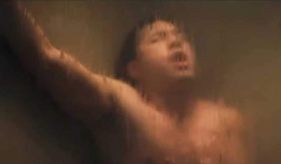 Shane in the shower in the Heated Rivalry trailer