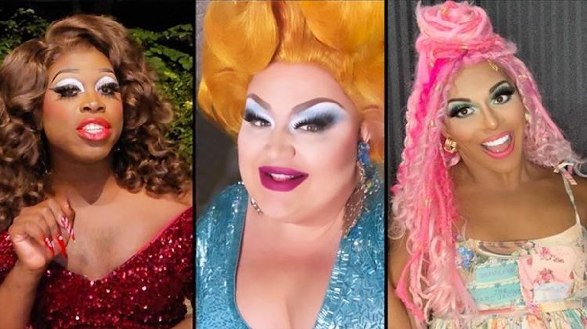 Shangela, Bob the Drag Queen, and Eureka in voting PSA
