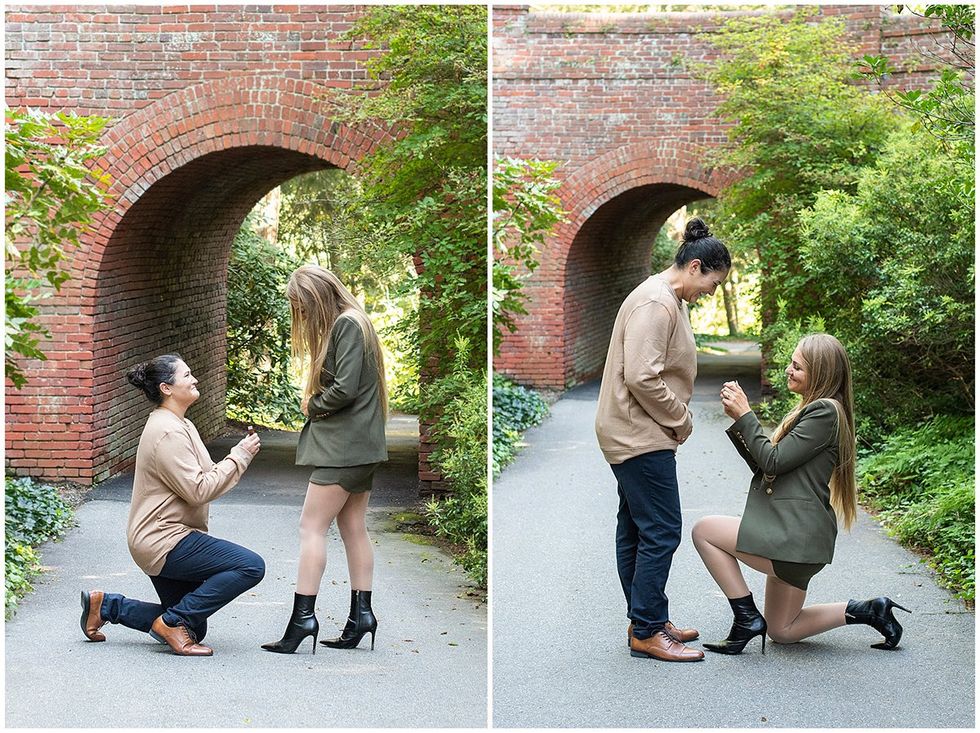 Shayna and Lauren\u2019s double proposal at the Biltmore Estate in Asheville, North Carolina