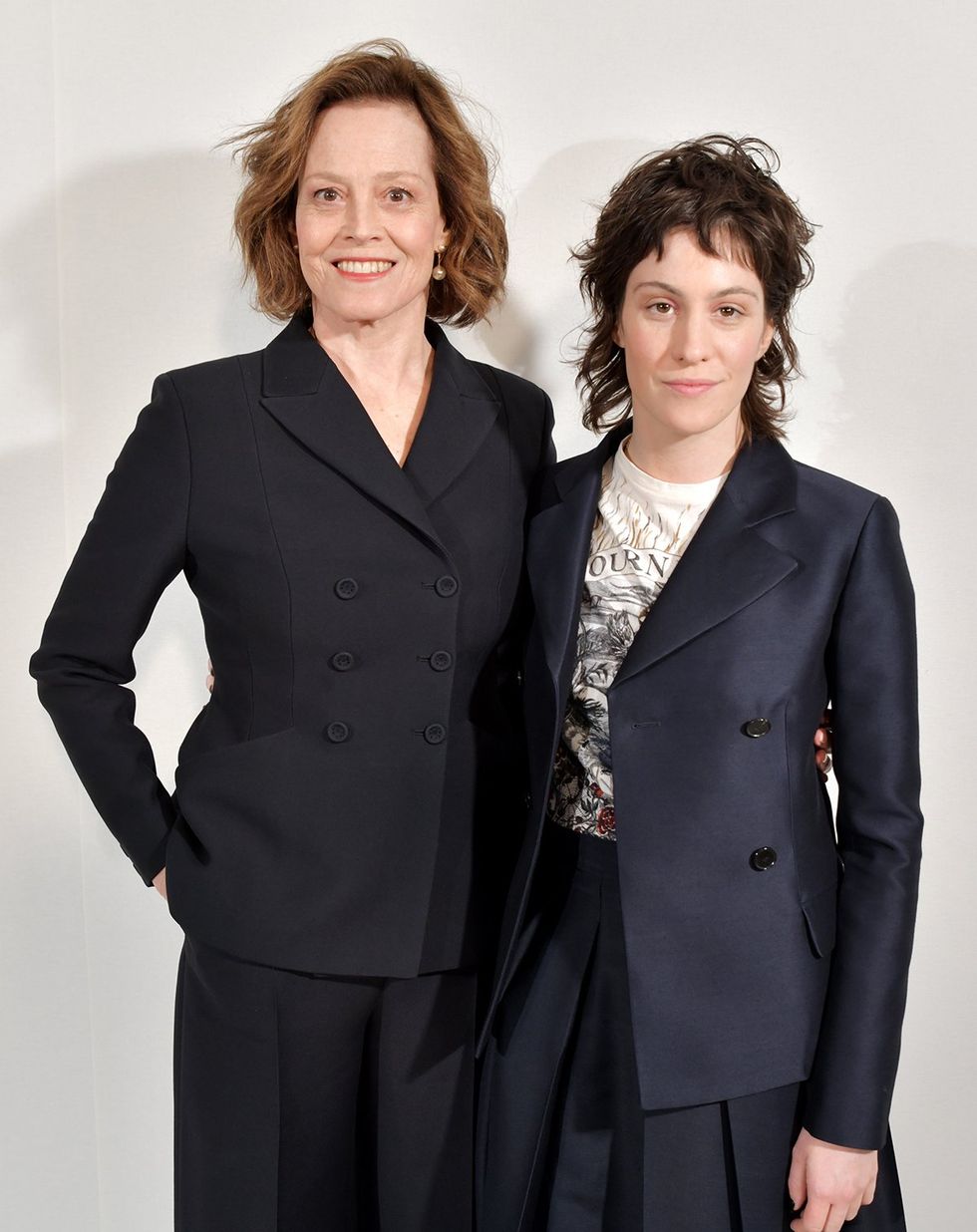 Sigourney weaver with her nonbinary child Char