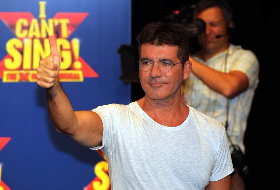 Simon Cowell at a photo-call at RADA in London to launch the X Factor Musical I Can\u2019t Sing