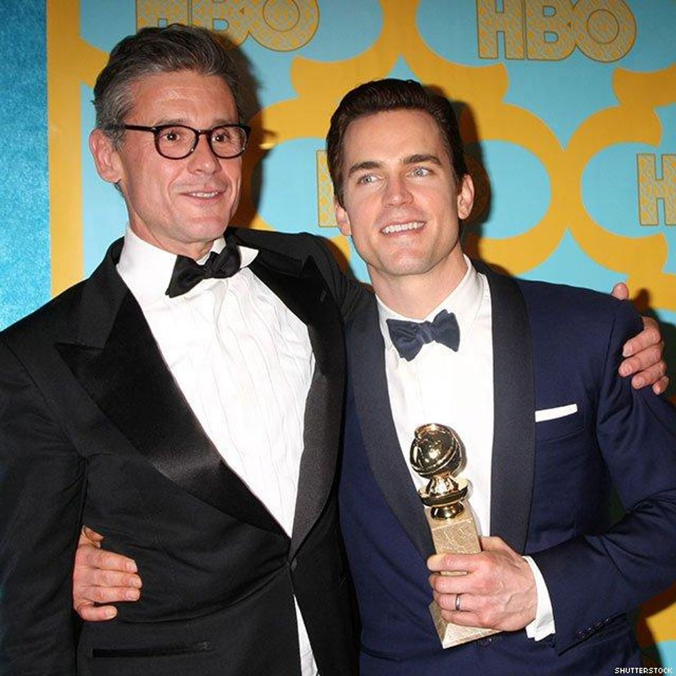 Simon Halls, 51, and Matt Bomer, 38