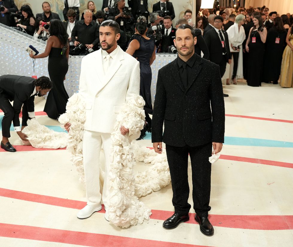 Bad Bunny Brought Sexy Back to the Met Gala in Custom Jacquemus Suit