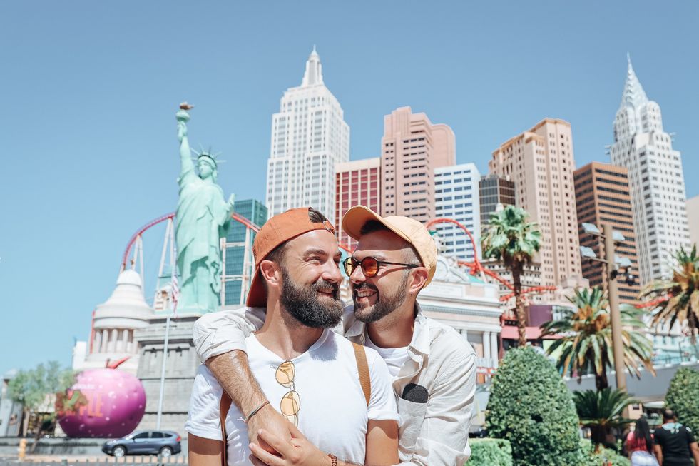 Simone Salton & Marco Girardi of World Mappers at New York-New York Hotel & Casino