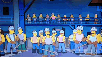 simpsons gay steel mill gif