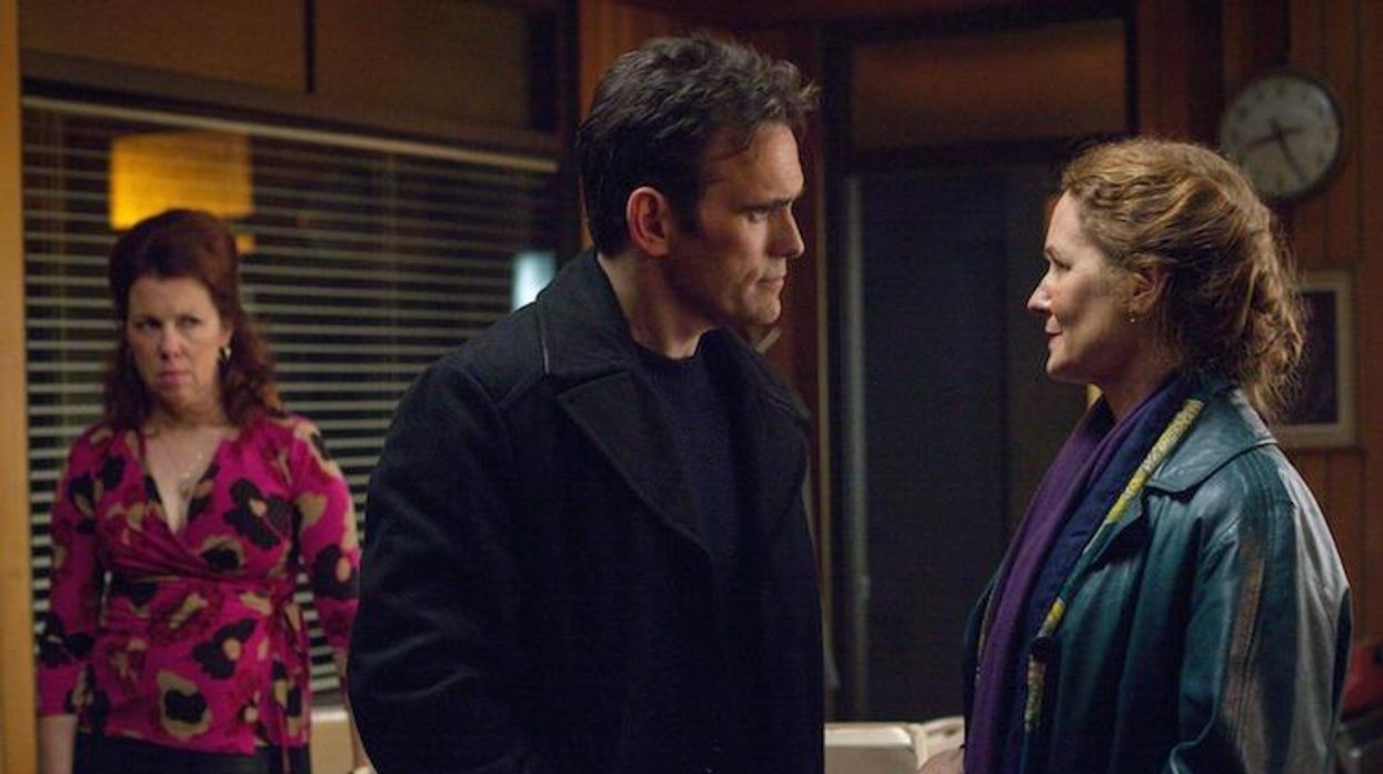 Siobhan Fallon Hogan, Matt Dillon and Melissa Leo in Wayward Pines