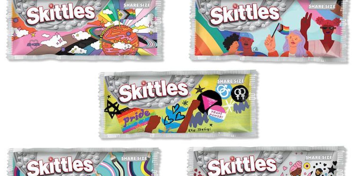 Skittles Go Gray (Again) With Pride Packs Designed by LGBTQ+ Artists