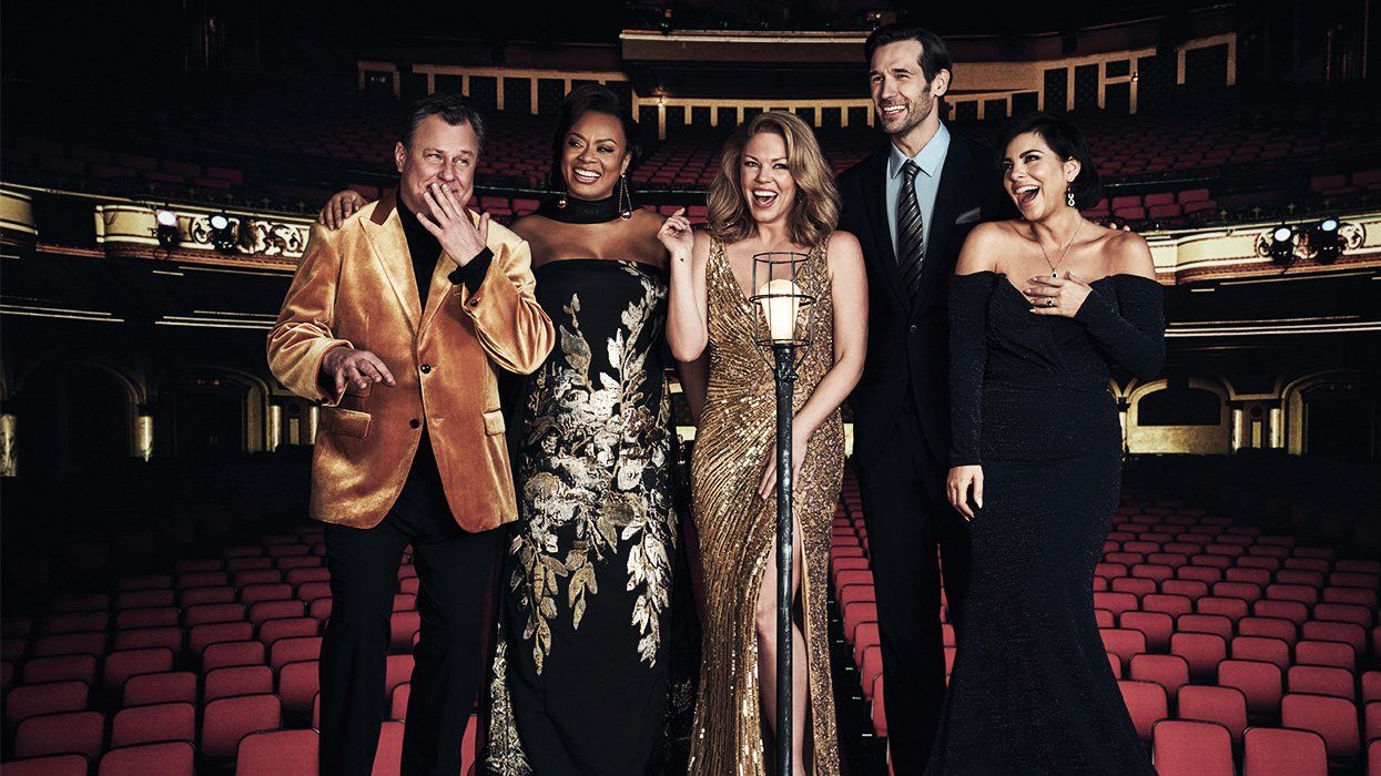 Smash’s Broadway cast: Brooks Ashmanskas, Jacqueline B. Arnold, Robyn Hurder, John Behlmann, and Krysta Rodriguez