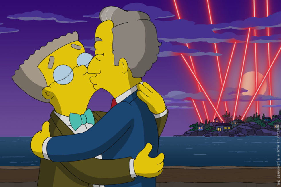 Smithers gets a boyfriend on The Simpsons