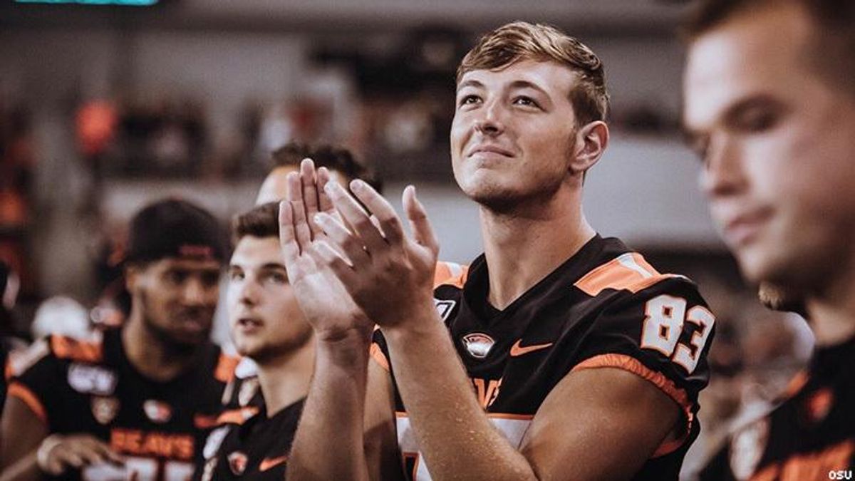 Sophomore Oregon State football player Rocco Carley was dismissed from the team after he was heard making homophobic and racist remarks on a three-year-old video which had resurfaced earlier this week.
