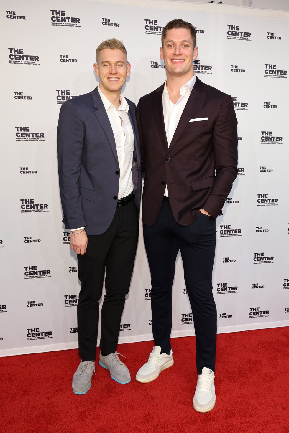 Soren Dahl and Carl Nassib attend the 2023 Center Dinner at Cipriani Wall Street on April 13, 2023 in New York City.