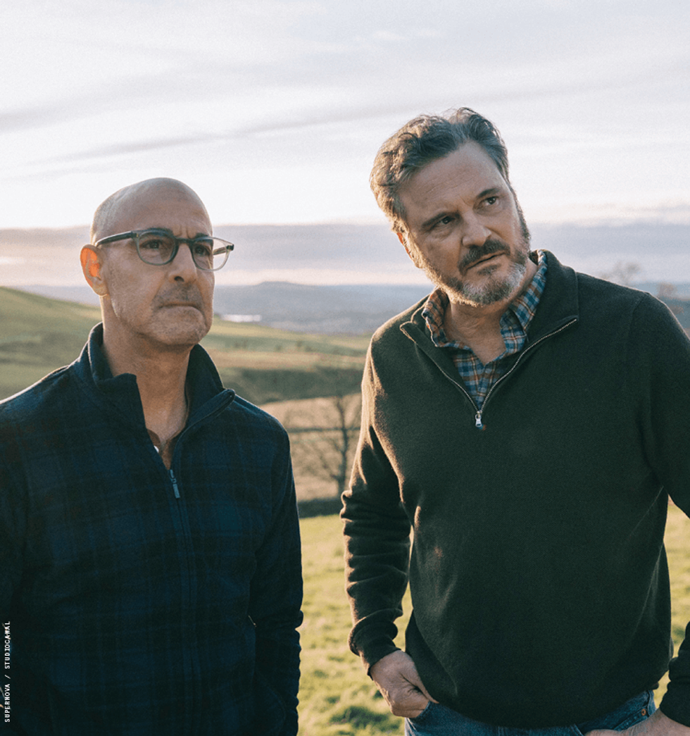 Stanley Tucci and Colin Firth