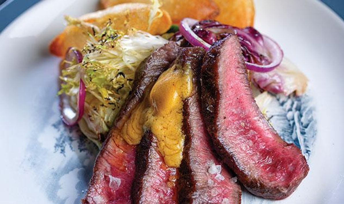 Steak-frites-with-uni-butter-rot