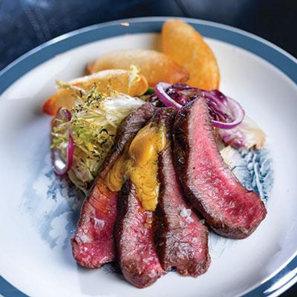 Steak-frites-with-uni-butter