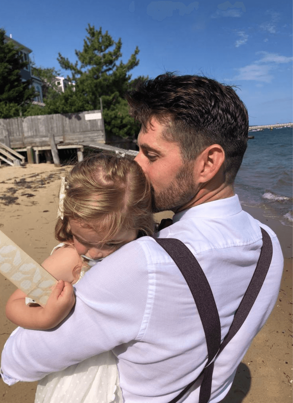 Stephen holding his niece