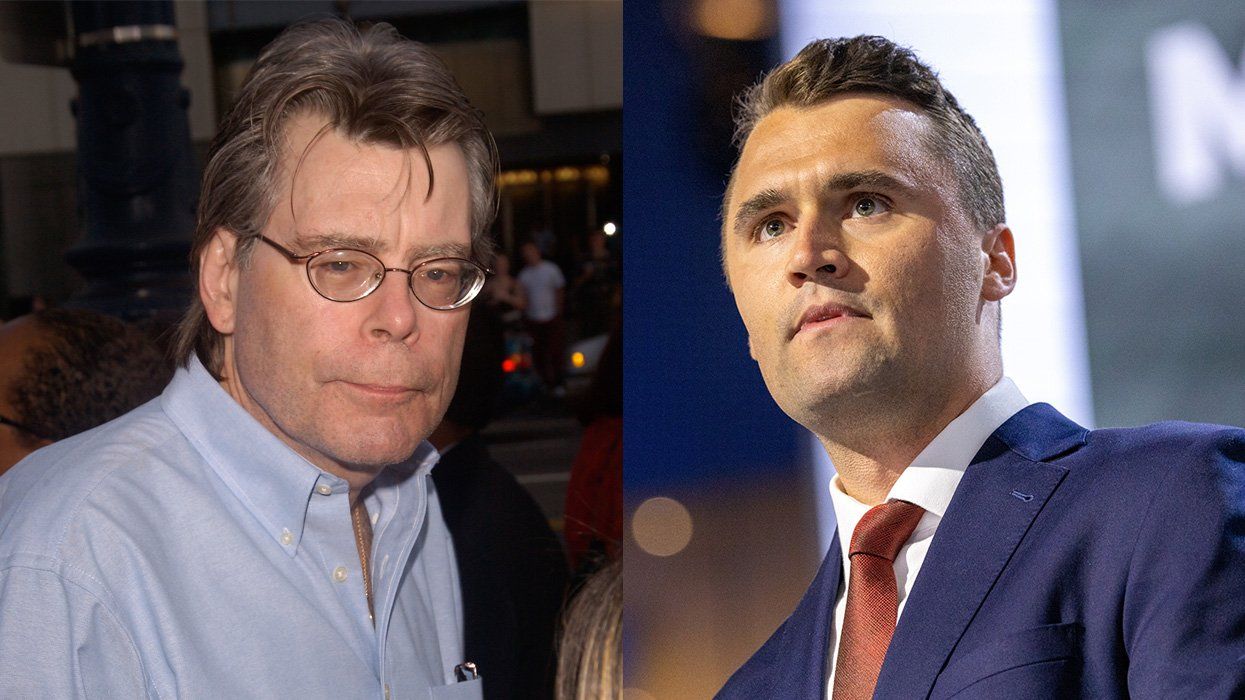 Stephen King and Charlie Kirk