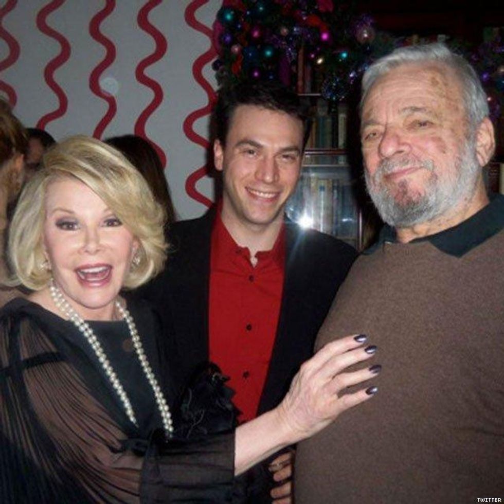 Stephen Sondheim, 85, and Jeff Romley, 36