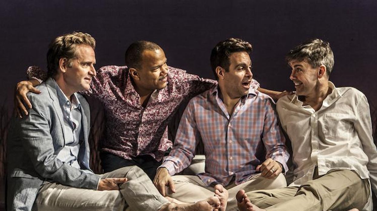 Steve: Malcolm Gets, Jerry Dixon, Mario Cantone, Matt McGrath in STEVE, a new play by Mark Gerrard, directed by Cynthia Nixon