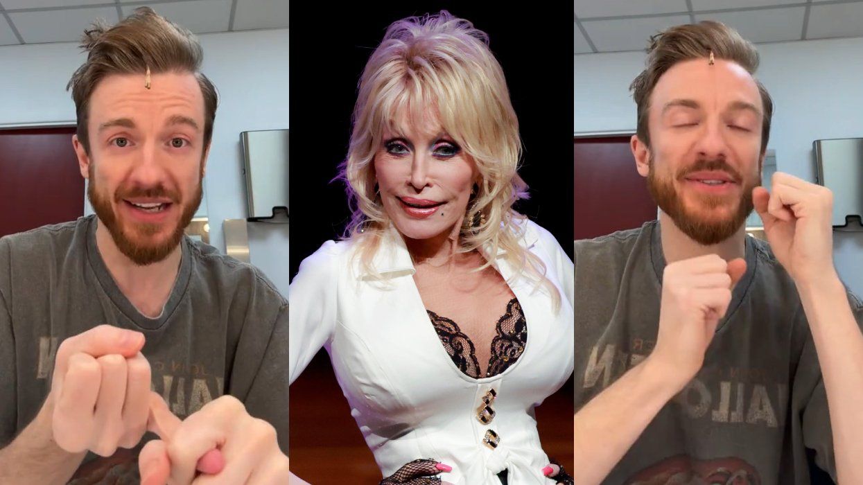 Steven Webb via TikTok; Dolly Parton