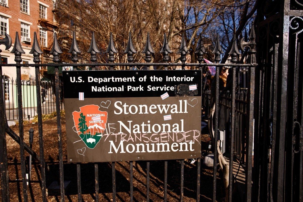 Stonewall protests against trans erasure