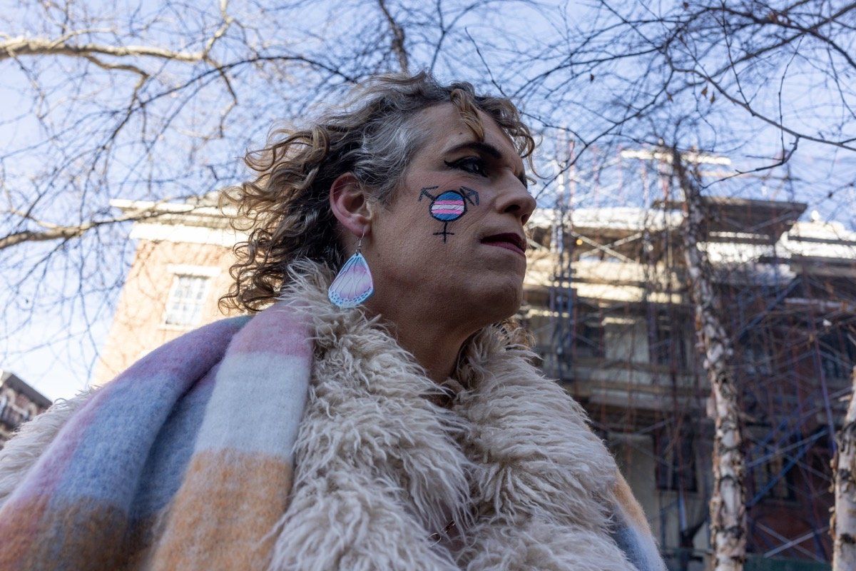 Stonewall protests against trans erasure