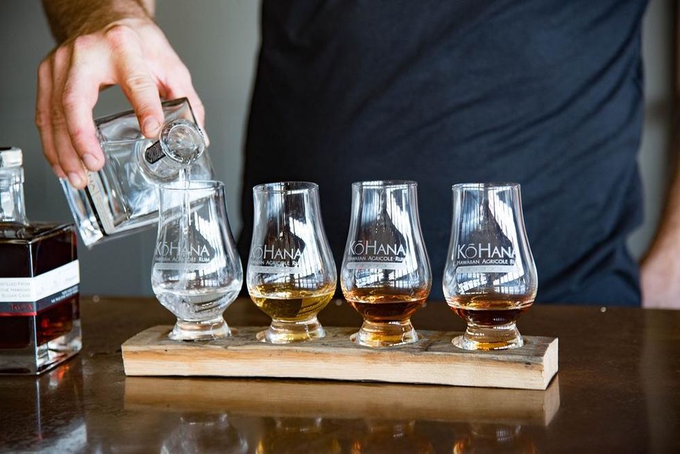 Stop for a sip of Hawaiian Agricole Rum on a tour of the Ko Hana Rum Distillery.