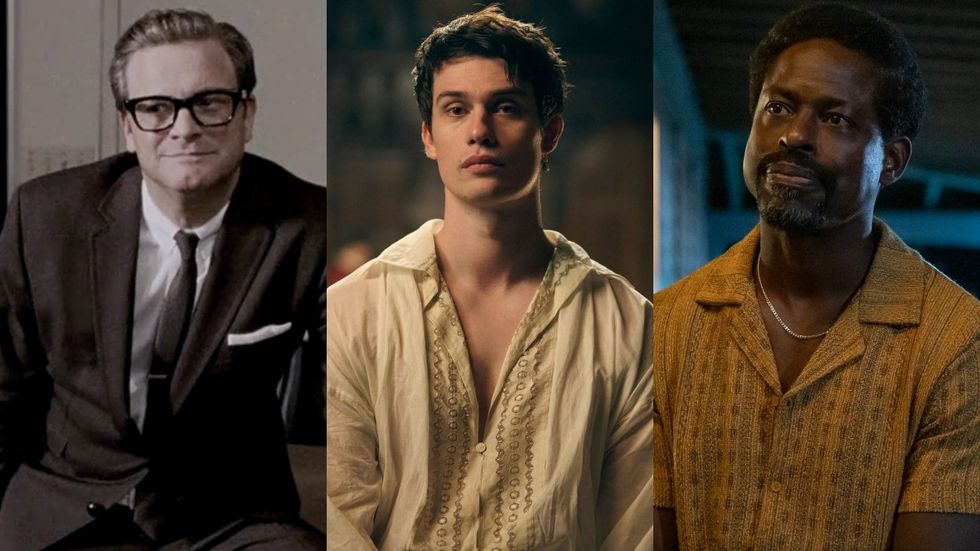 straight actors who played gay multiple times: colin firth, nicholas galitzine, sterling k. brown
