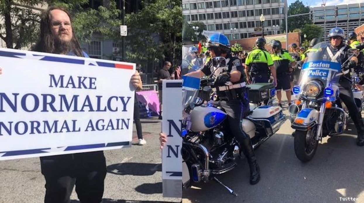 Straight Pride Counterprotestors