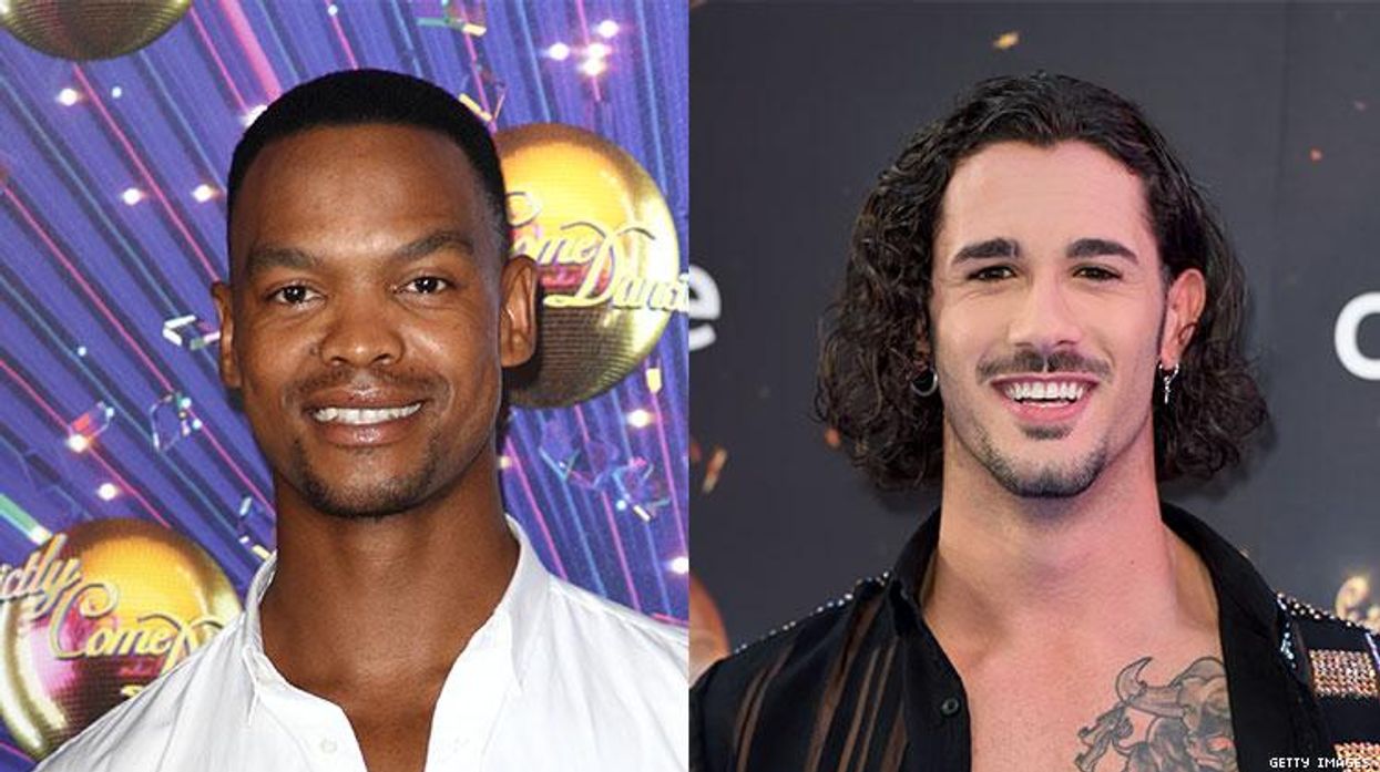 strictly come dancing first ever same sex same-sex dance performance routine bbc tv show dancing with the stars lgbt lgbtq pride art entertainment