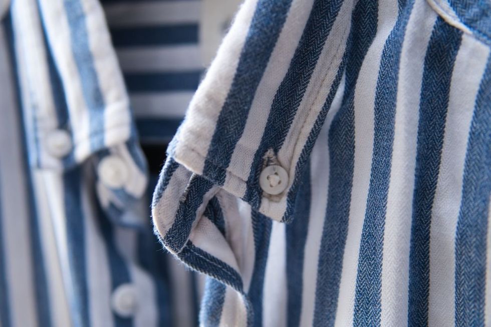 Stripped button-down shirts