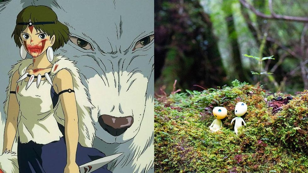 Studio Ghibli film Princess Monoonke, photo by Taylor Henderson