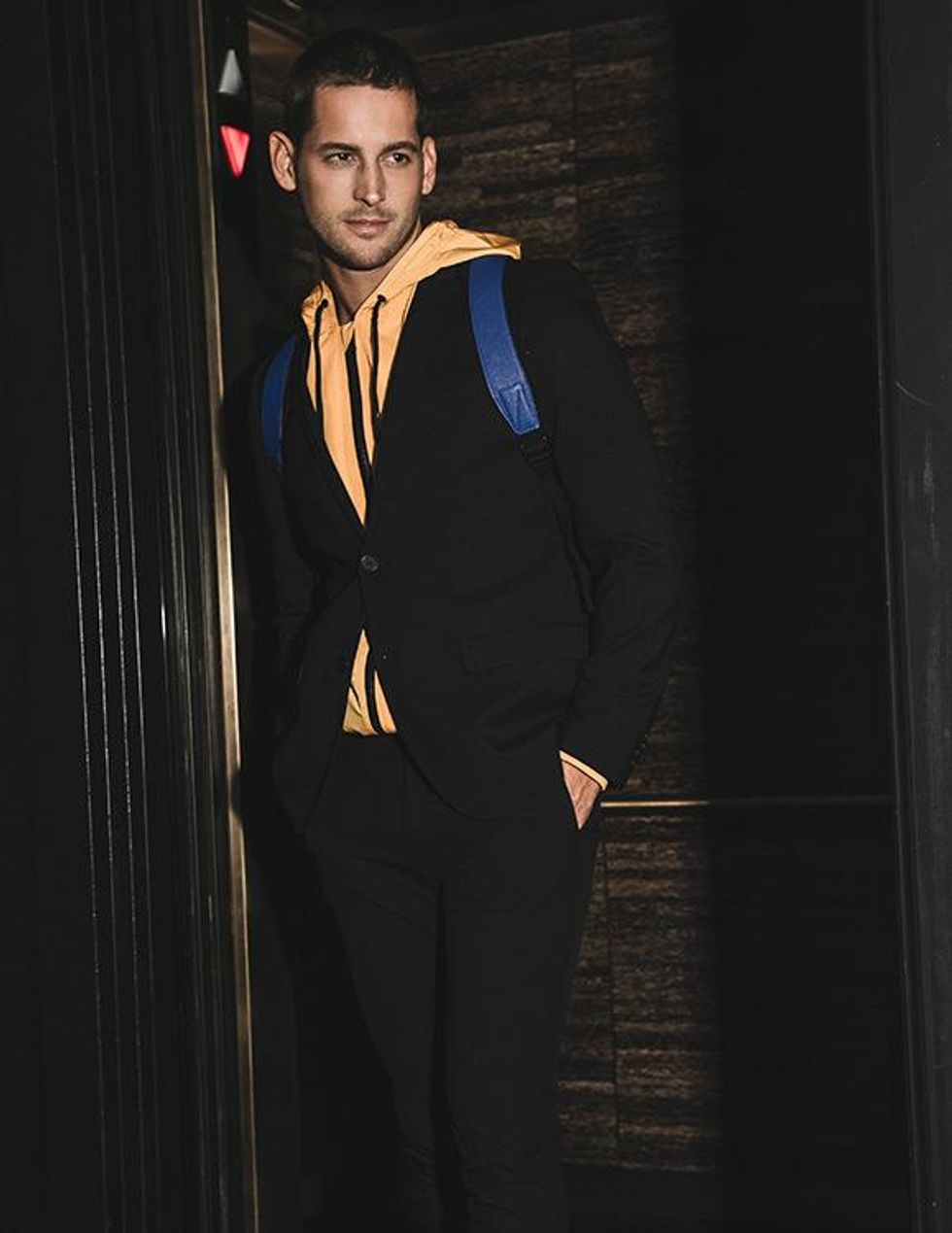 Suit, Prada, Shirt, Etro, Hoodie, Dsquared, Backpack, Marc Jacobs