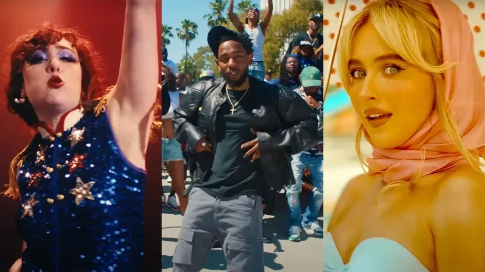 summer songs videos Hot to Go Chappel Roan not like us kendrick lamar Espresso Sabrina Carpenter