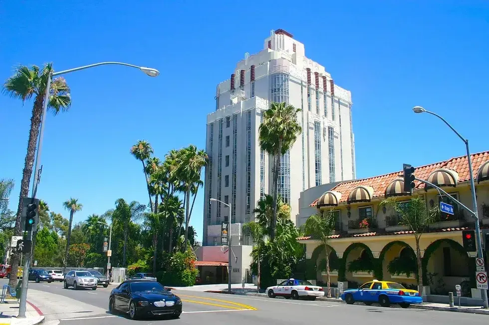 Sunset Boulevard in West Hollywood, California.