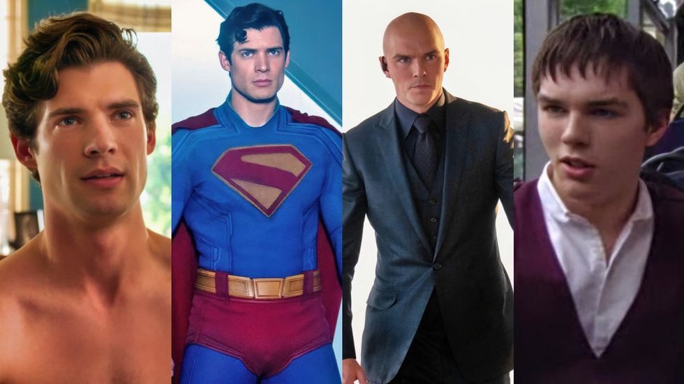 ​Superman costars David Corenswet and Nicholas Hoult