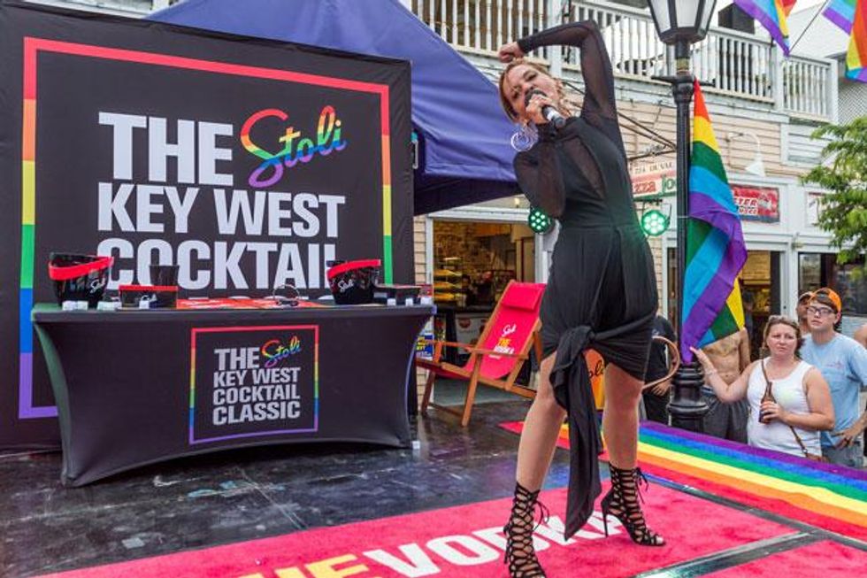 Superstar Kym Sims takes the stage to sing her latest single, 'Turn It Up.'