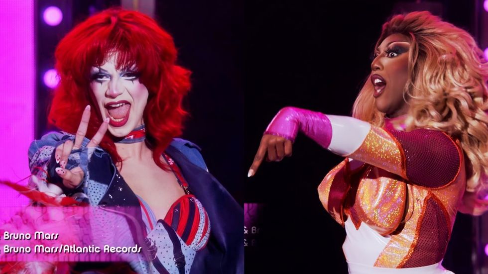 Suzie Toot and Kori King on RuPaul's Drag Race season 17 episode 15