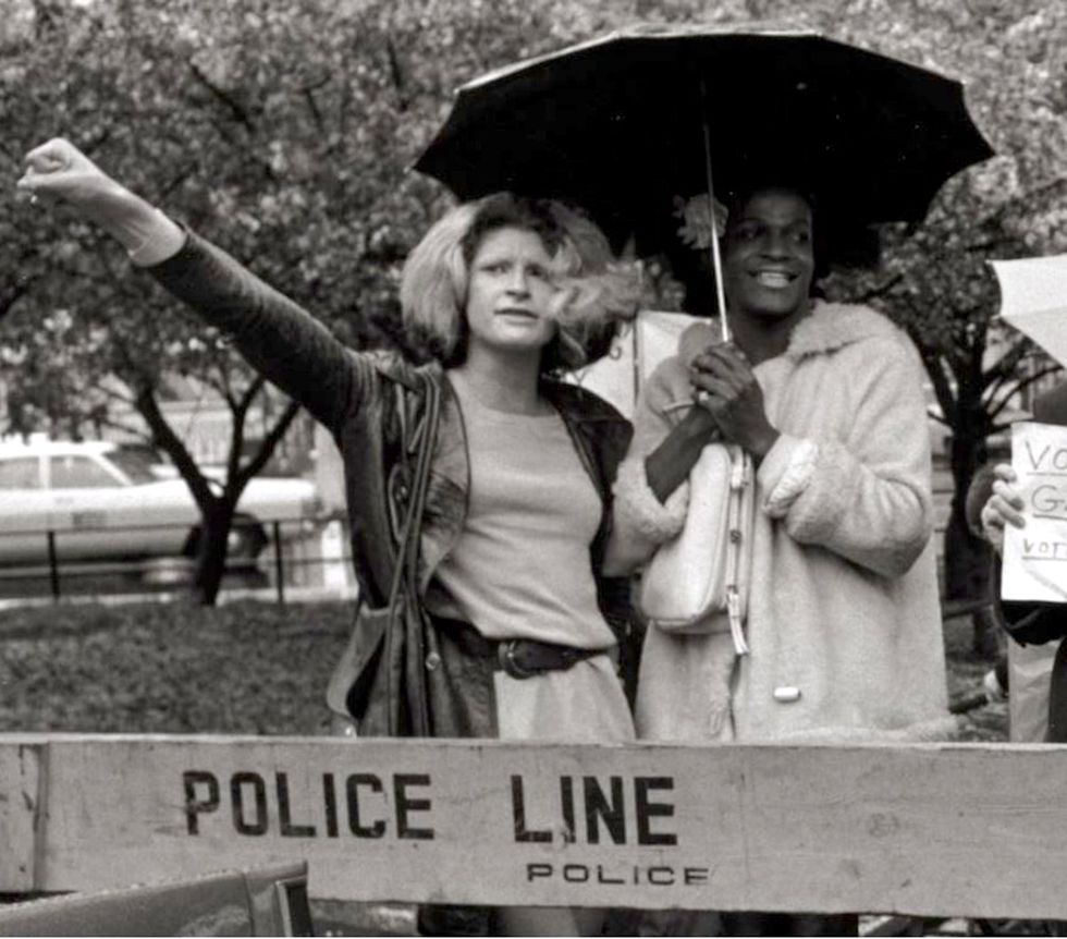 sylvia rivera Marsha P Johnson gay rights rally NYC