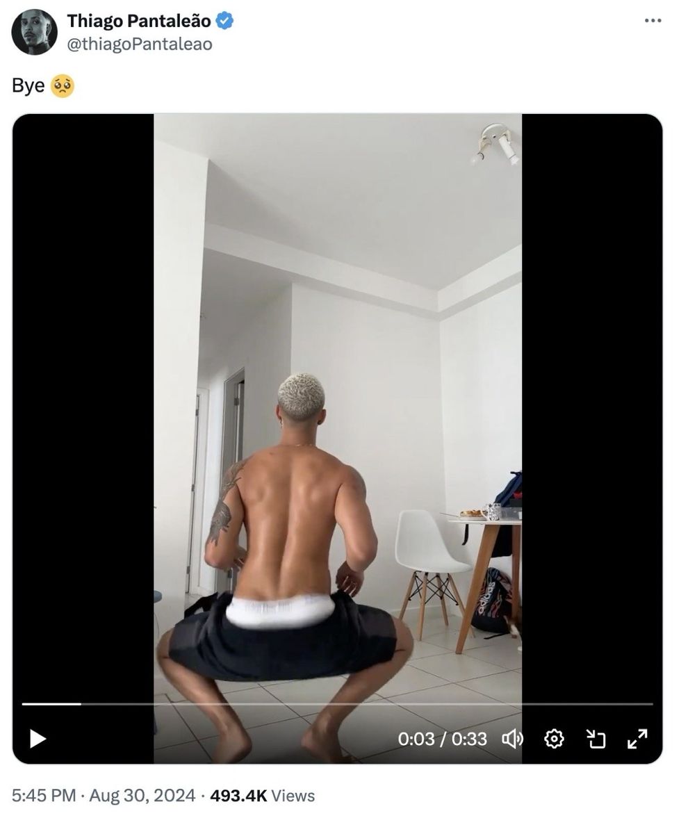T\u200bThiago Pantale\u00e3o via X/Twitter