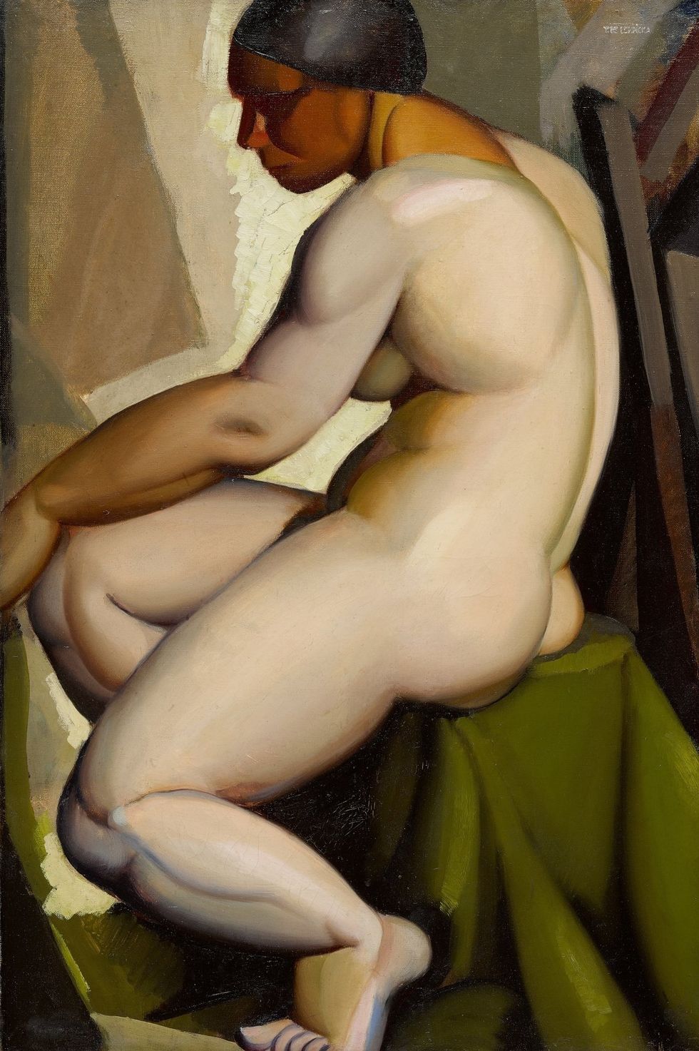Tamara de Lempicka Nu assis de profil 1923 Do\u0308pfner Collection Image courtesy of Sotheby\u2019s