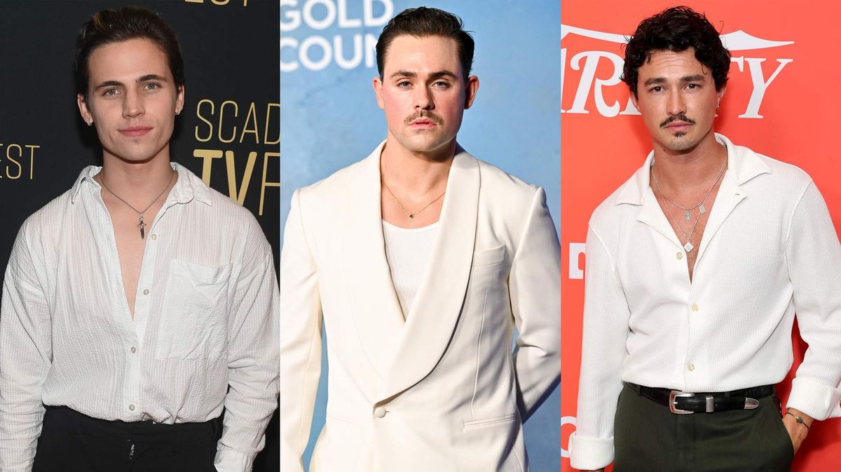 ​Tanner Buchanan, Dacre Montgomery, and Gavin Leatherwood.