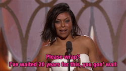 taraji p. henson golden globes gif